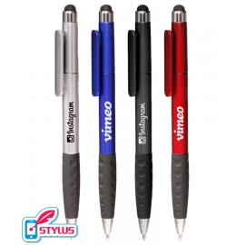 Custom Imprinted Union Printed "Frilly" Stylus Twist Pen