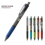 Logo Branded Anton Clear Pen w/RitePlus Ink