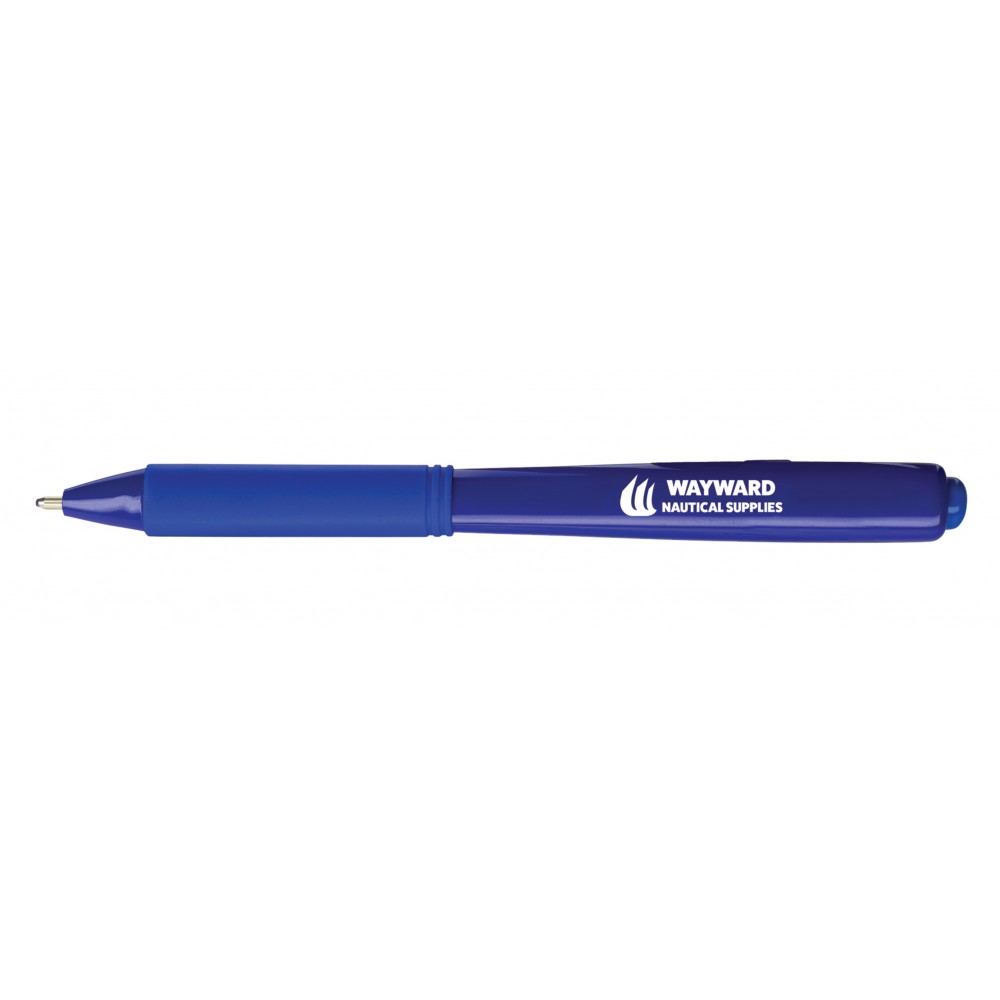 WOW Ballpoint Pen - Blue Logo Branded