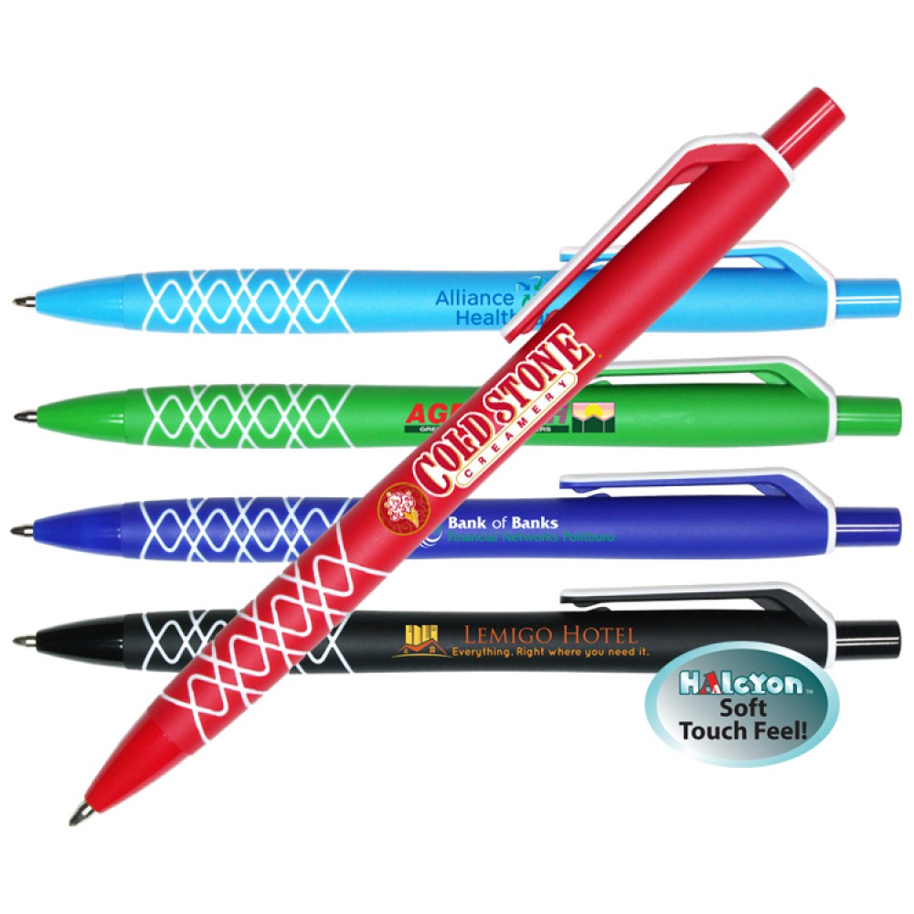 Custom Engraved Halcyon Design Click Pen (Full Color Digital) Custom Engraved Halcyon Design Click Pen (Full Color Digital)