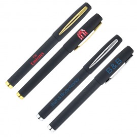 Plantagenet-251 Soft Touch Rollerball Gel Pen Logo Branded