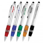 Blitz Silver Twist-Action Stylus Ballpoint Pen Custom Engraved