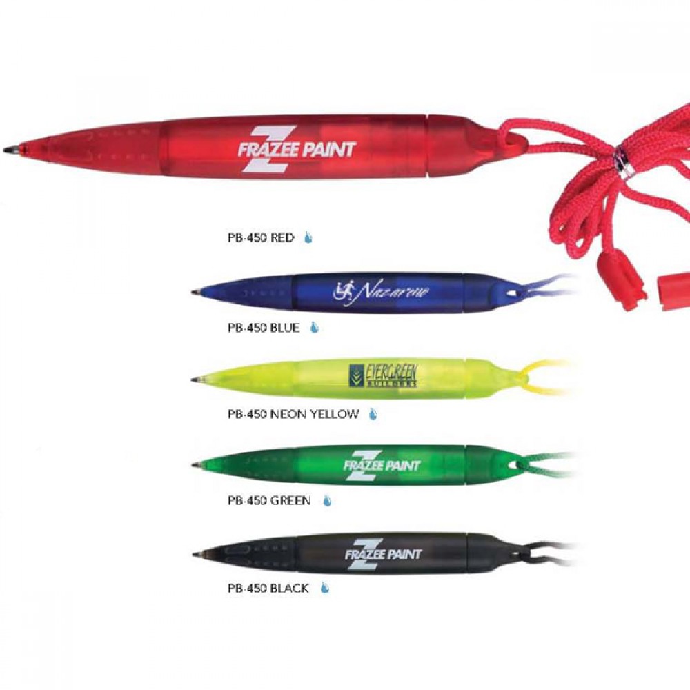 Polymer Collection Twist Action Ballpoint Pen w/Lanyard Custom Engraved Polymer Collection Twist Action Ballpoint Pen w/Lanyard Custom Engraved