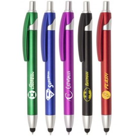 Custom Imprinted Linux Click Action Plastic Stylus Pens