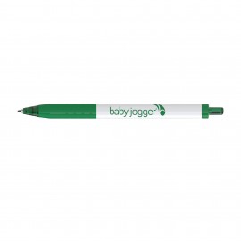 Paper Mate Inkjoy White Barrel - Black Ink - Green Logo Branded  Paper Mate Inkjoy White Barrel - Black Ink - Green Logo Branded