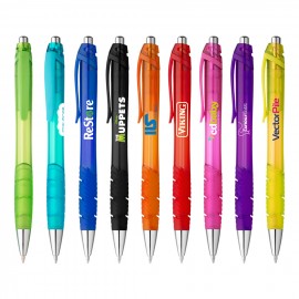 Translucent Plastic Ballpoint Pen Custom Imprinted  Translucent Plastic Ballpoint Pen Custom Imprinted