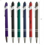 Metal Press Aluminum Capacitive Touch Screen Ballpoint Pen Logo Branded