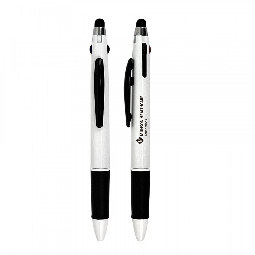 Custom Engraved Multi-functional stylus plastic pen