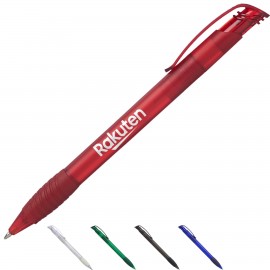Rubber Coated Ballpoint Grip Pens Logo Branded