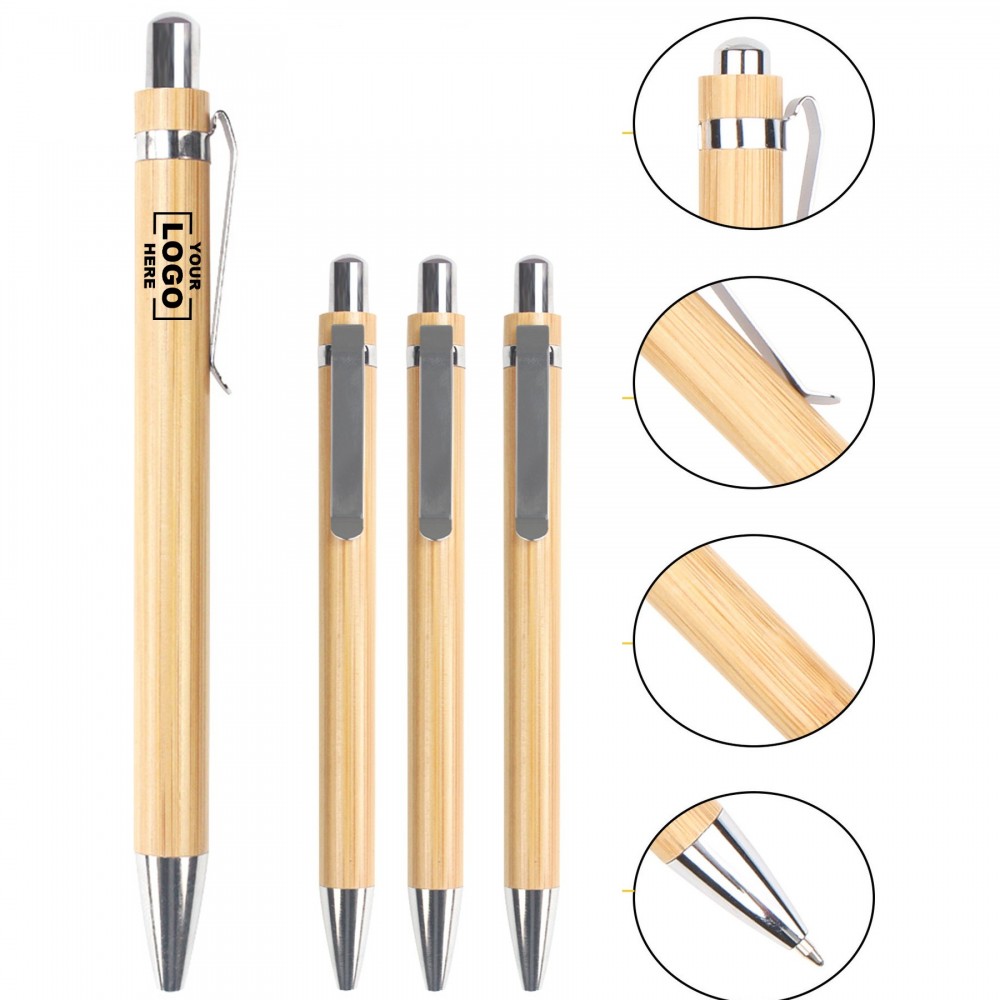 Custom Imprinted Bamboo Ballpoint Pens