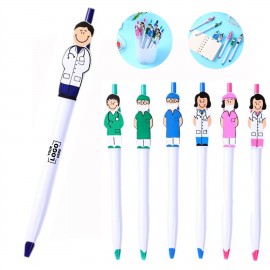 Logo Branded Fun Cartoon Doctor Ballpoint Pen
