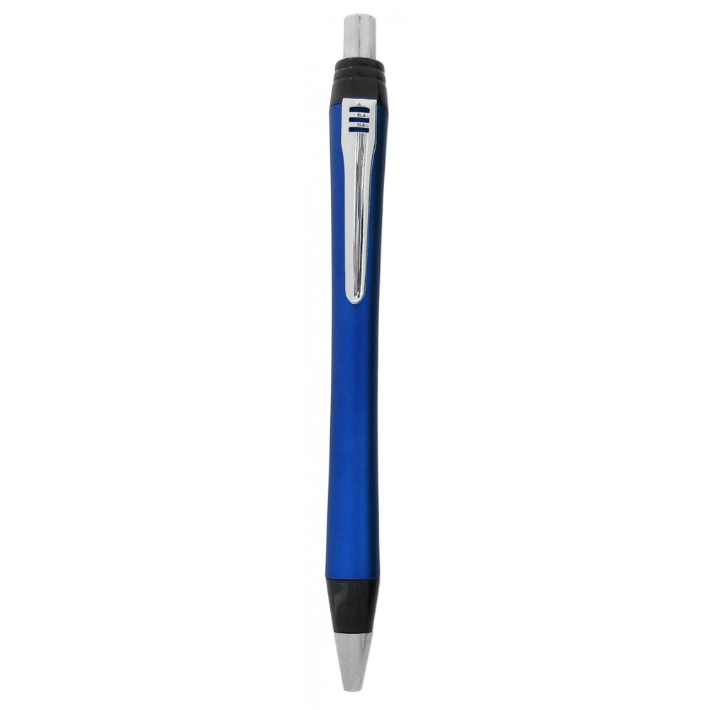 Custom Engraved Ball Point Pen, Blue - Pad Printed