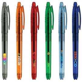 Custom Engraved Aqua Gel - Recycled Pen - Full Color