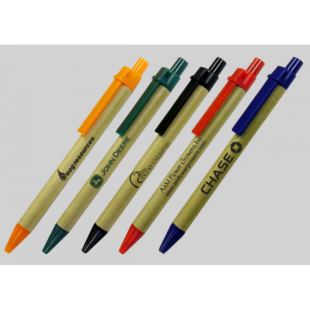 The Eco Friendly Green Ballpoint Pen Custom Imprinted