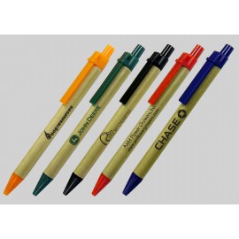 Custom Imprinted The Eco Friendly Green Ballpoint Pen