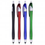 2-in-1 Metallic Ballpoint Pen/Stylus Logo Branded