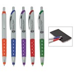 Colorful diamond pattern grip stylus pen Custom Imprinted