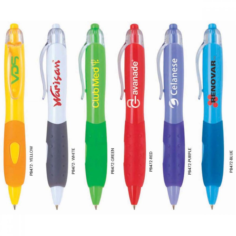 Polymer Collection Colorful Retractable Ballpoint Pen Custom Imprinted Polymer Collection Colorful Retractable Ballpoint Pen Custom Imprinted