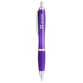 Custom Imprinted Translucent Curvaceous Ballpoint
