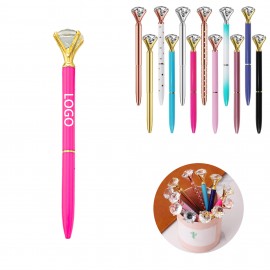 Custom Imprinted Big Crystal Diamond Ballpoint Pen  Custom Imprinted Big Crystal Diamond Ballpoint Pen
