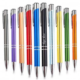 Laser Engraved - Aluminum Ballpoint Pen Logo Branded  Laser Engraved - Aluminum Ballpoint Pen Logo Branded