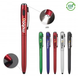 3-In1 LED Flashlight Stylus Pen Custom Imprinted  3-In1 LED Flashlight Stylus Pen Custom Imprinted