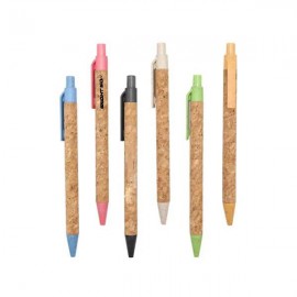 Cork Ballpoint Pen  Eco Friendly Design Custom Imprinted