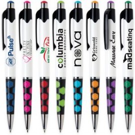 Custom Engraved Mardi Gras Hex Pen (Pat #D709,951)