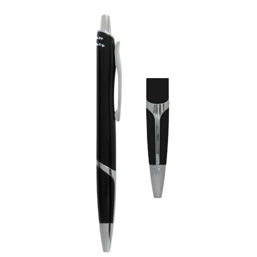 Custom Imprinted Ball Point Pen, Black - Pad Printed Custom Imprinted Ball Point Pen, Black - Pad Printed