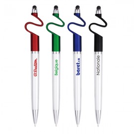 Euro Phone Stand Pen With Stylus Logo Branded
