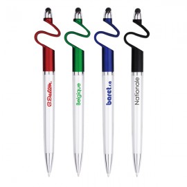 Euro Phone Stand Pen With Stylus Logo Branded  Euro Phone Stand Pen With Stylus Logo Branded
