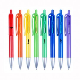 Logo Branded Unique Design Plunge Action Ballpoint Pen