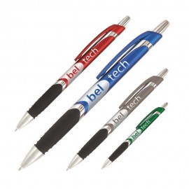 Custom Engraved Spectrum Grip Plastic Pen (1 Color Imprint)