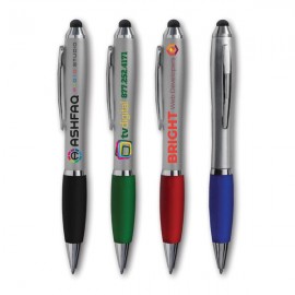 Logo Branded Monroe Full Color Pen w/Stylus  Logo Branded Monroe Full Color Pen w/Stylus