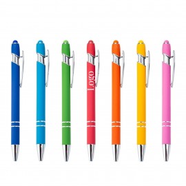 Logo Branded 2-in-1 Stylus Retractable Ballpoint Pen with Stylus tip  Logo Branded 2-in-1 Stylus Retractable Ballpoint Pen with Stylus tip
