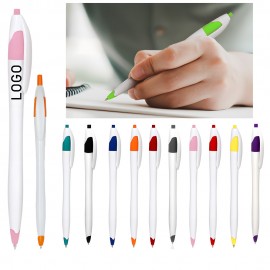 Classic Retractable Colorful Click Action Ballpoint Pen w/Pocket Clip Custom Imprinted