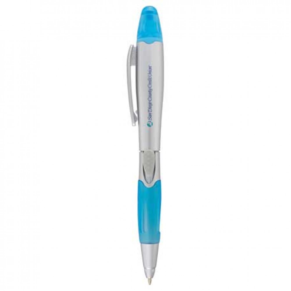 Stark Ballpoint Pen-Highlighter Custom Imprinted Stark Ballpoint Pen-Highlighter Custom Imprinted