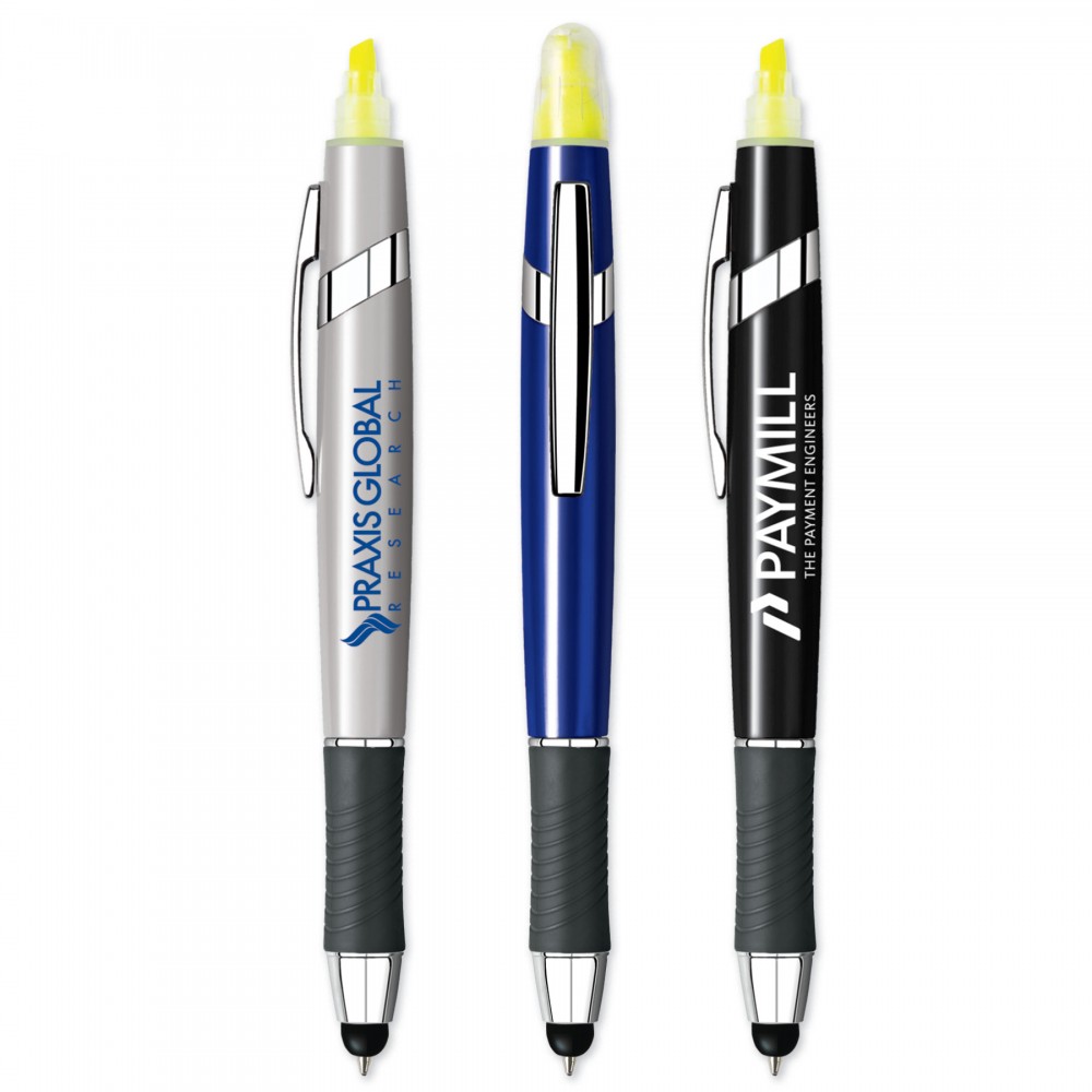 Custom Engraved TriVantage  Pen + Stylus + Highlighter