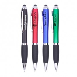 Custom Engraved Colored Barrel Grip Stylus Pen