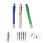 Logo Branded Custom Frosted Ballpoint Pen w/ Phone Stand & Sprayer