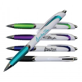 White Crest Grip Pen (Spot Color) Logo Branded  White Crest Grip Pen (Spot Color) Logo Branded