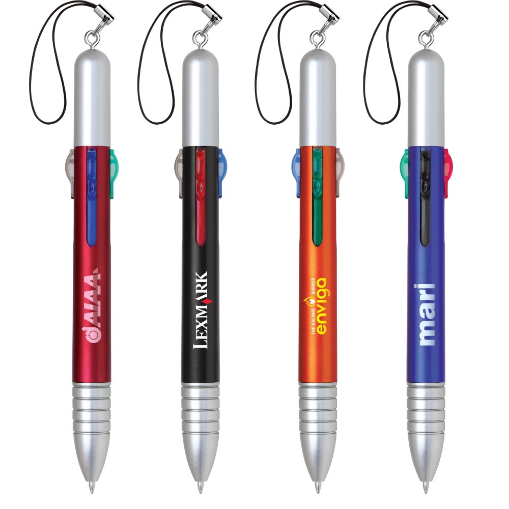 Stylus-260 5-in-1 Blue/Red/Black/Green Ink Stylus Pen Logo Branded
