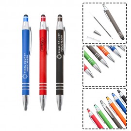Custom Aluminum Ballpoint Stylus Pen Logo Branded  Custom Aluminum Ballpoint Stylus Pen Logo Branded