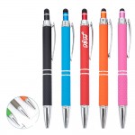 New Design Metal Ballpoint Click Tech Pen W/stylus Logo Branded