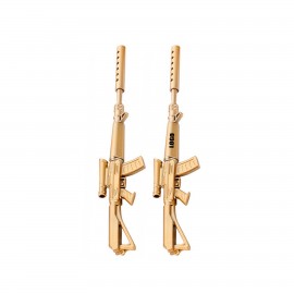 Custom Imprinted Gold Machine Gun Shaped Pen