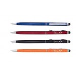 Logo Branded Aluminum Stylus Pen w/Shiny Chrome Trim