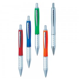 Plastic 2-Tone Dazzle Click Action Ball Point Pen Logo Branded