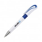 Custom Engraved Lido Click-Action Pen - Blue