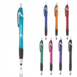 Logo Branded Stratus Metallic w/Stylus Pen