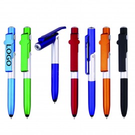 Logo Branded Touch Screen Stylus Ballpoint Pen Phone Stand